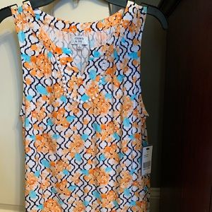 Crown and ivy floral tank top kids large